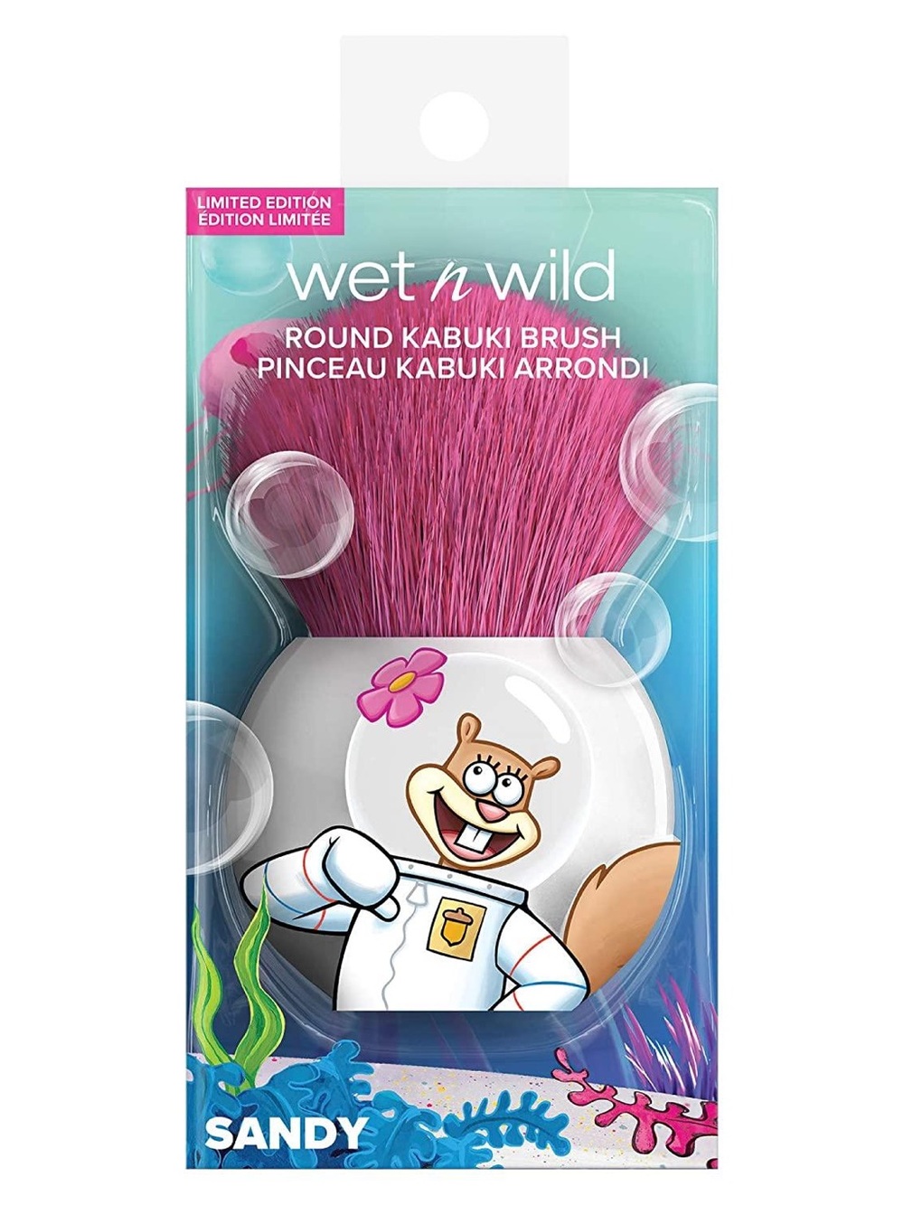 wet n wild x Spongebob SANDY Round Kabuki Brush NEW